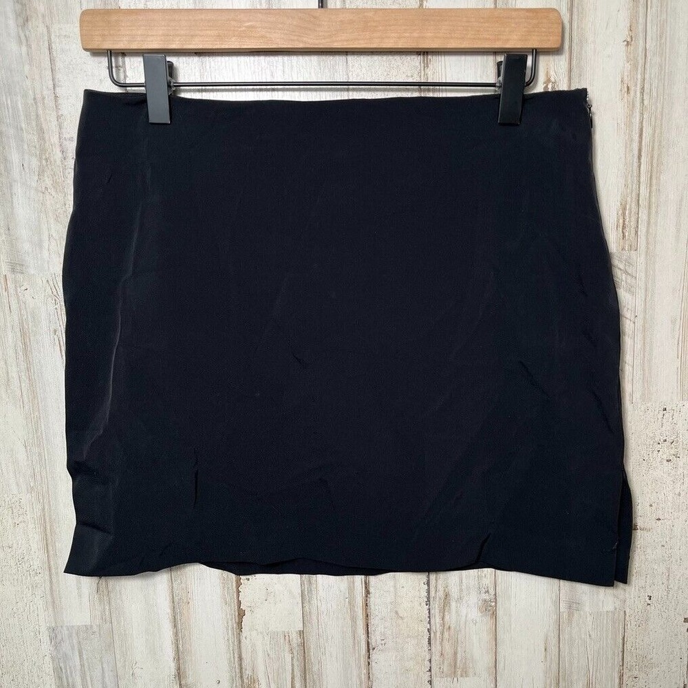 Vintage 90s Guess Stretch Mini Skirt Black A Line Made In USA Womens Size 4